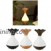Cool Mist Humidifier Aromatherapy Diffuser - Azmall Vase Shaped Humidifier Ultrasonic Humidifier Wood Grain Air Purifier Aroma Essential Oil Atomizer Warm White Led Light Mist Maker BROWN WOOD - B076Y1XMQV